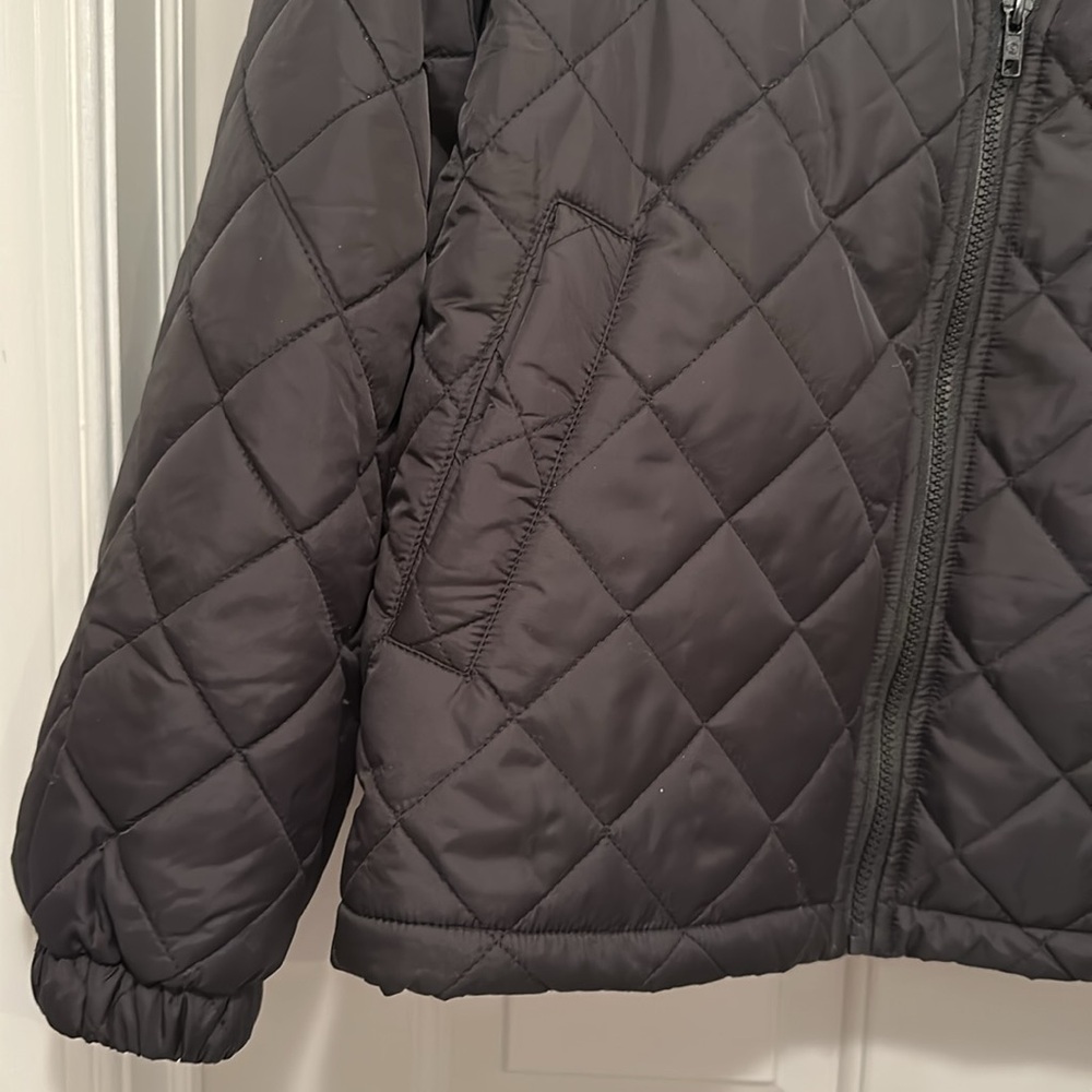 Black quilted faux fur lined jacket - Picture 4 of 4
